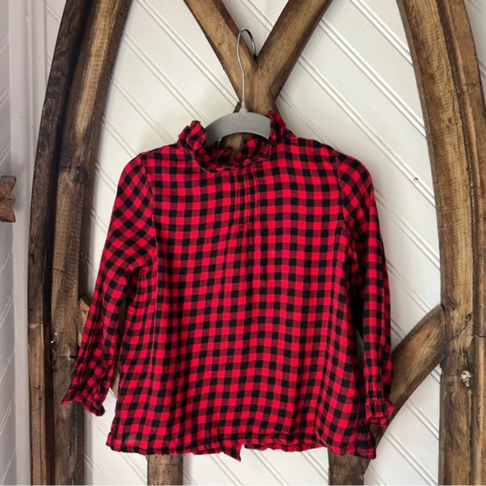 Ralph Lauren Gingham Plaid Blouse 18 months